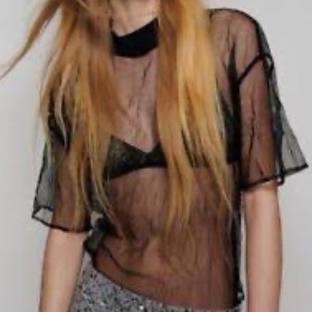 NWT Zara sheer top